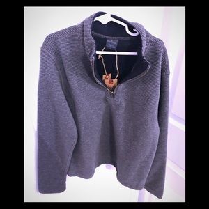 Boys Grey Waffle Pullover ZIP up Taylor Vintage
